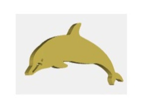 dolphin pendant jewelry customizable jewlery 3d print model - Mito3D
