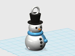 snowman christmas decoration people ornament tree snow 3d print model - Mito3D