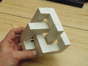 trefoil knot math art novelty 3d print model - Mito3D