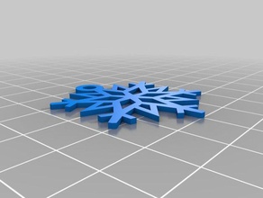 floco de neve n1 personalizado 3d print model - Mito3D