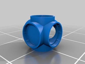 tubo de papelão pista mármore conector brinquedos & games bolinhas gude 3d print model - Mito3D