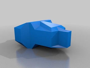 blockish männlichen Oberkörper Skulpturen 3d print model - Mito3D