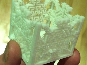 copo de nieve la caja los contenedores cuadro contenedor decorativos 3d print model - Mito3D