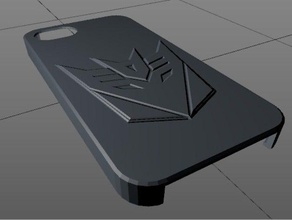 iphone 5 decepticon case mobile phone sign symbol 3d print model - Mito3D