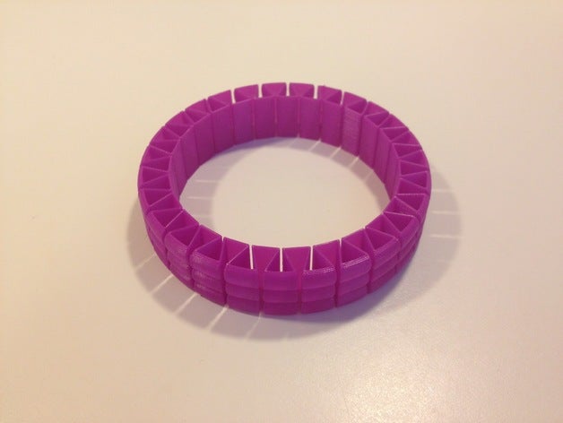 plus personnalisable stretchlet bracelet les bracelets 3d customizer personnalisateur de défi bijoux openscad paramétrique supportless la mise à niveau portable 3D print model - Mito3D