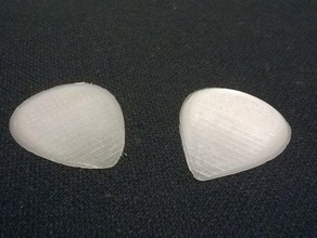 guitar pick - use up waste filament music cheap 3d print model - Mito3D