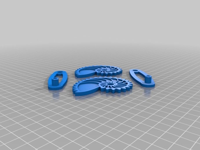 nautilus gears backfill interactive art 3D print model - Mito3D