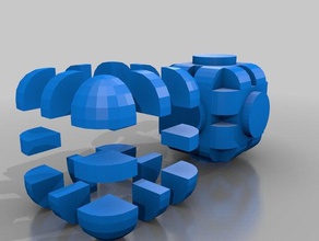 companion cube puzzle Rätsel 3d-puzzle portal 2 3d print model - Mito3D