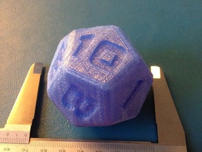 dodecahedron dice 12 sides months twelf 3d print model - Mito3D