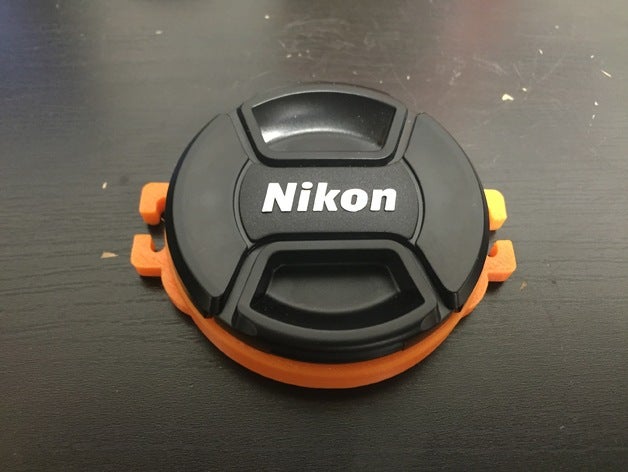 55mm lens cap holder camera 3D print model - Mito3D