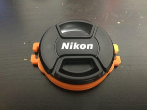 55mm lens cap holder camera 3d print model - Mito3D