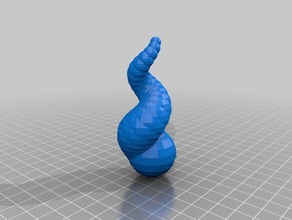 meine angepasste verdrehte Spirale horn-generator Kunst-tools kundengebundene 3d print model - Mito3D