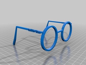 osito ban lunettes de seulement ours en peluche des personnalisé 3d print model - Mito3D