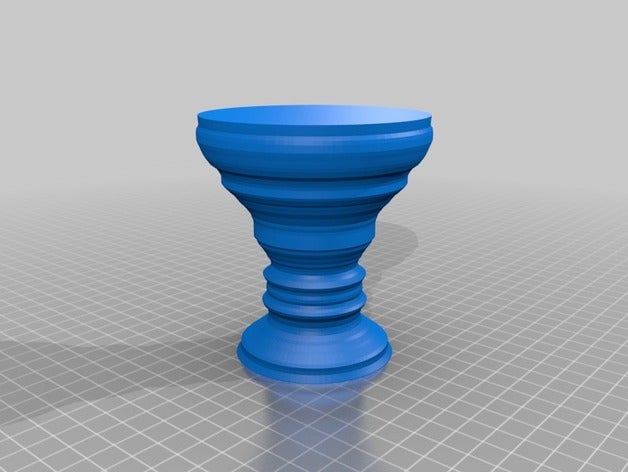 my customized chalice lathe containers 3D print model - Mito3D