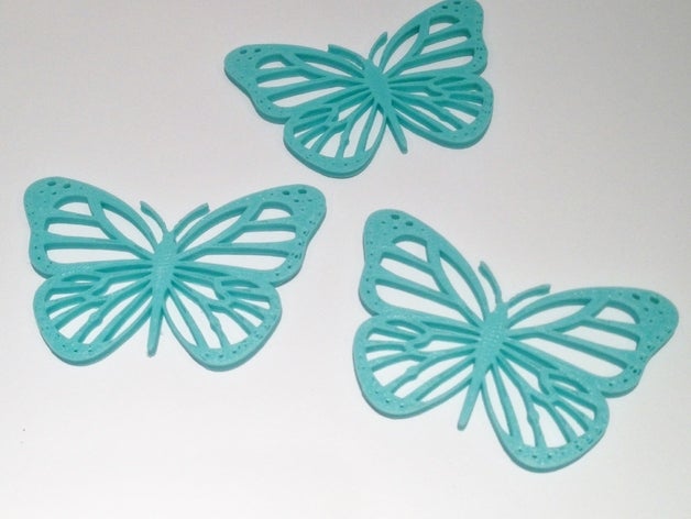 las mariposas error 1 art la mariposa de decoración 3D print model - Mito3D