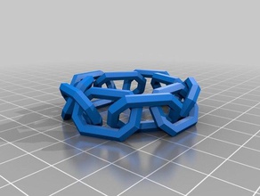 10 link cadeia de círculo personalizado 3d print model - Mito3D