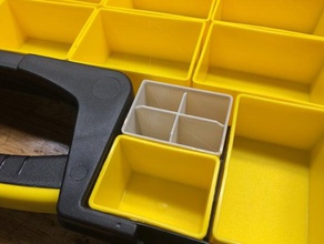 les petites pièces bacs de stanley 014725 25-compartiment amovible organisateur professionnel porte-outils & boîtes bin la boîte port marchandises sortimo le stockage bac 3d print model - Mito3D