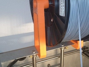 easy solidoodle spool mount v1 3d printer accessories filament filament-spool holder 2 3d print model - Mito3D