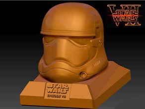 star wars ep7 nuovo storm trooper casco persone epvii stella starwars stormtrooper le guerre 3d print model - Mito3D