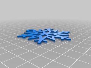 my customized cut snowflake 3d print model - Mito3D