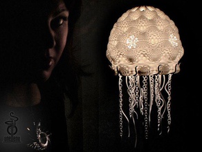jellyfish lampshade decor 3d printed lamp shade 3d print model - Mito3D