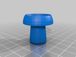 indented mushroom decor customized 3d print model - Mito3D