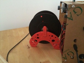 filament spool holder - cheese model 3d printer accessories dispencer 3d print model - Mito3D