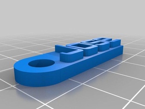 jose keychain organization customized 3d print model - Mito3D