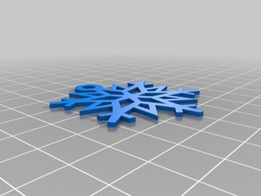 abby's snowflake customized 3d print model - Mito3D