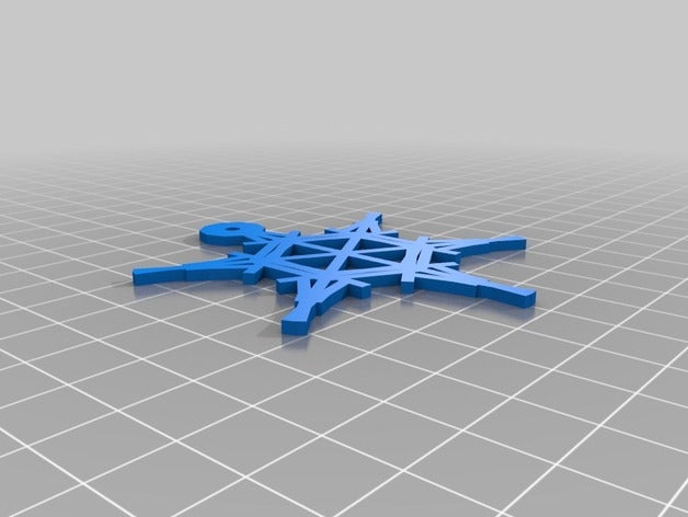 meine angepasste flocon param tr fablab csmb Kunst kundengebundene 3D print model - Mito3D