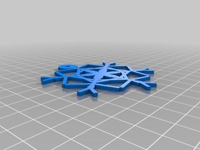 flocon mat art personalizado 3d print model - Mito3D