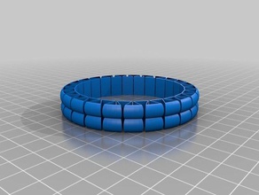2 tier bracelet bracelets customized 3d print model - Mito3D