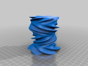 geminii rippled organic vase containers customized 3d print model - Mito3D