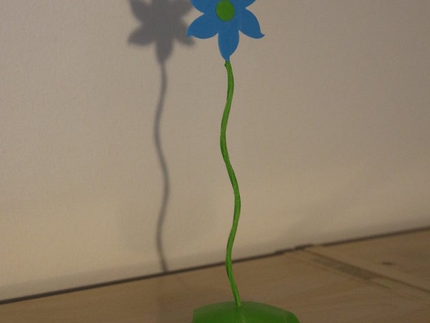 de mesa flores decoración la flor 3D print model - Mito3D