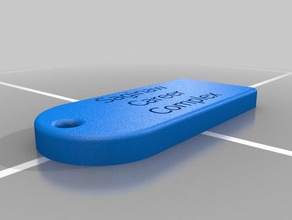 saginaw career complex keychain 3d printing keychains 3d print model - Mito3D