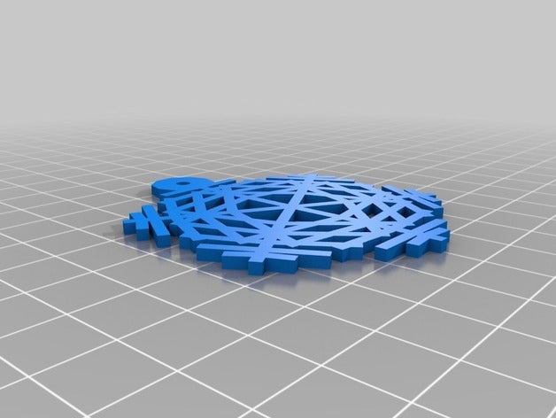 mon personnalisés flocon param tr art personnalisé 3D print model - Mito3D