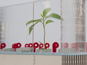 urbain personnels de bureau à effet serre plein air jardin L'impression 3d le bricolage jardinage lasercut plantes plexiglas contreplaqué recyclage les semis 3d print model - Mito3D