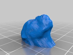 la universidad estatal de pittsburg gorila cabeza a los animales 3d print model - Mito3D