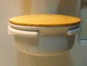 shaving soap bowl Wand-Halter Bad rasieren cup die Rasur Rasier-Schüssel Rasierseife 3d print model - Mito3D