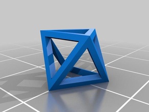 octahedron 30 math art customized 3d print model - Mito3D