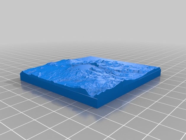 cratere del lago di topo apprendimento 3D print model - Mito3D