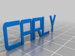 carly containers customized 3d print model - Mito3D