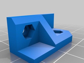yazıcı plexi 3d mount simple90degrees-köşe - parçalar deney model reprap steijlen 3d print model - Mito3D
