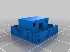 resmi evi cad binalar ve yapılar kötü ev gergedan aptal 3d print model - Mito3D
