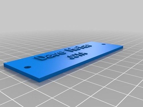 my customized plaque nameplate customizer 12-2014 accessories 3d print model - Mito3D