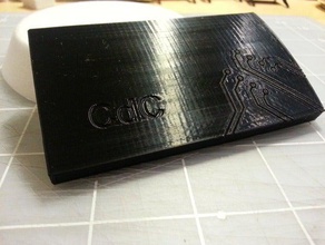 personalizzabile curvo business card case accessori caso customizer 3d print model - Mito3D