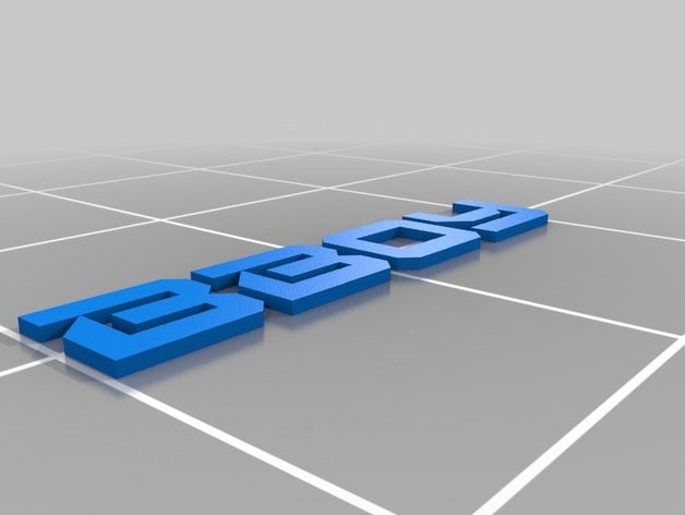 bboy text 3D print model - Mito3D