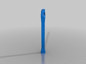 recorder music instrument musical openscad 3d print model - Mito3D