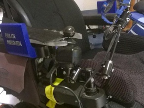 braço deslizar para baixo a proteção de cadeira rodas elétrica engenharia escorregar assistivetech rollstuhl 3d print model - Mito3D