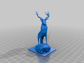 veado animais 3d print model - Mito3D